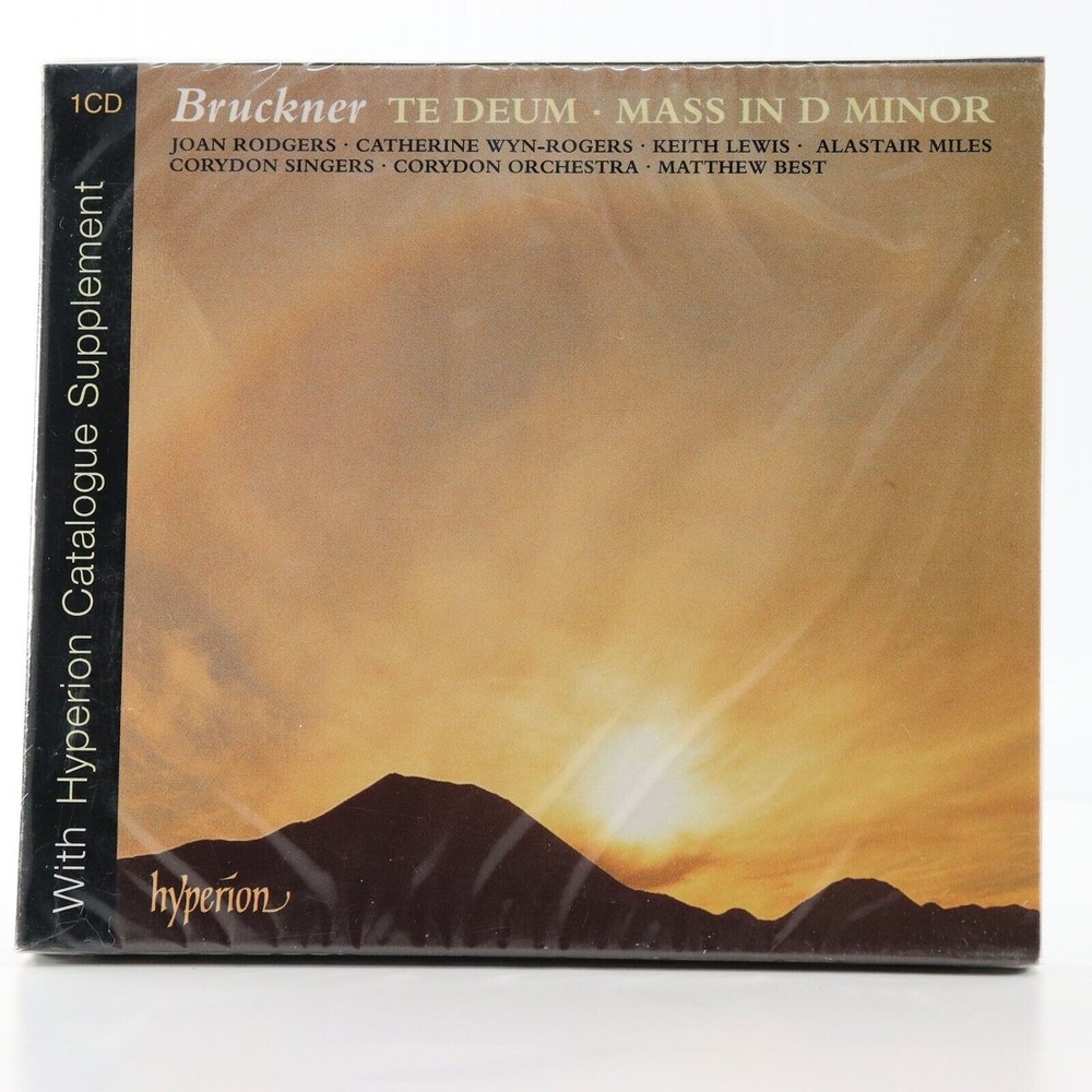 Bruckner: Te Deum / Mass In D Minor Joan Rodgers (CD, 1993, Hyperion) SEALED New